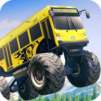 تصویر نسخه جدید و آخر اتوبوس های غول پیکر اندروید Crazy Monster Bus Stunt Race