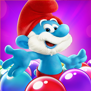 تصویر دانلود جدیدترین نسخه Smurfs Bubble Story پازل دهکده اسمورف ها اندروید مود